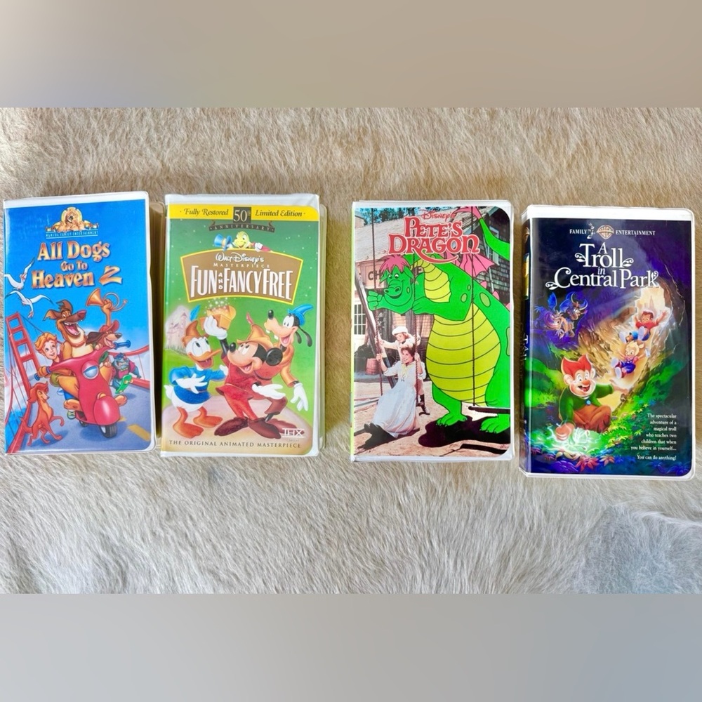 Disney and MGM and WB VHS Movies Kids G Rated